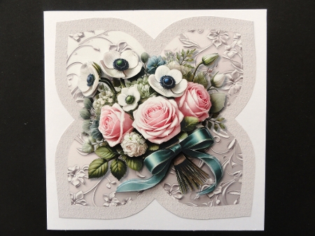 Shaped card TopperGorgeous Bouquet  Mini Kit by Valerie Spowart