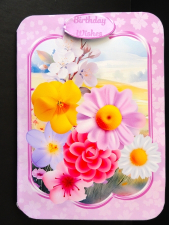 Bright Flowers - Pop-up Card Mini Kit by Valerie Spowart