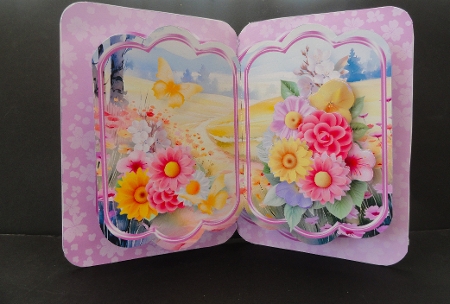 Bright Flowers - Pop-up Card Mini Kit by Valerie Spowart