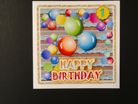 Birthday Balloons Card Front 1 Featured Gallery Photo