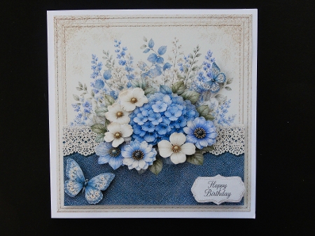 Vintage Lace & Garden Blooms – 5 by Valerie Spowart