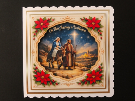 on the road to bethlehem chistmas by Valerie Spowart