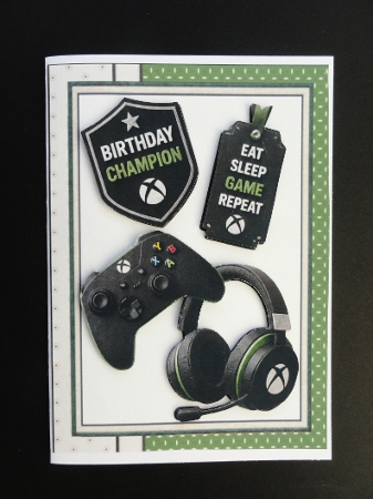 A5 Xbox birthday wishes choice of two mini kit by Valerie Spowart