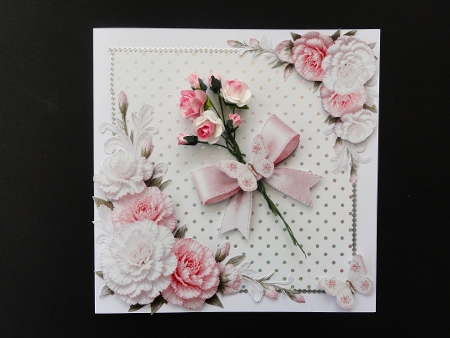 Carnations 3 Floral Corners PNG  by Valerie Spowart