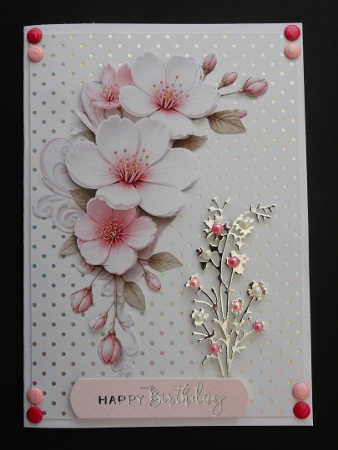 Cherry Blossom 2 Floral Corners PNG  by Valerie Spowart