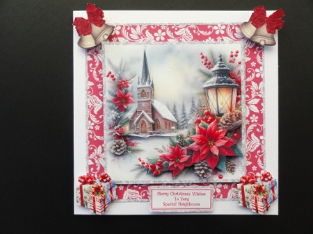 The Winter Village Church - 6x6 Mini Kit by Valerie Spowart