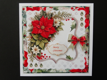 Perfect Poinsettia  Mini Kit  7x7 by Valerie Spowart