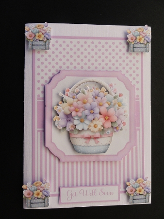 Basket Of Flowers Mini Kit 5x7 (3) by Valerie Spowart