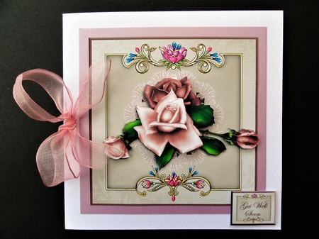 Roses on a Jewelled Frame by Valerie Spowart