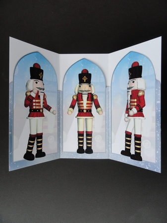 The Nutcracker Soldier Arched Card by Valerie Spowart