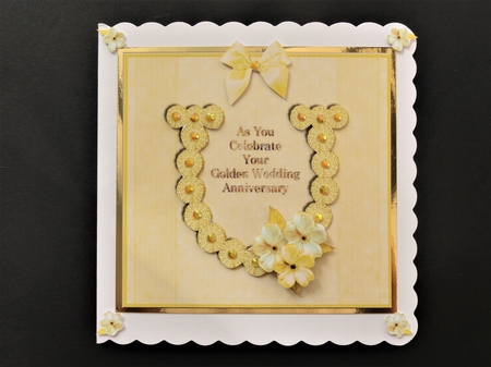 Square Golden Wedding Anniversary by Valerie Spowart