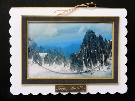 Scenic Mountain Card by Valerie Spowart