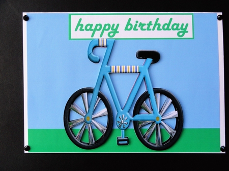 Birthday Boy's Bike by Valerie Spowart