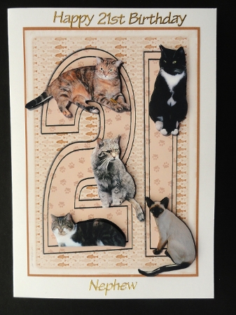 Cats 21st 3D Decoupage by Valerie Spowart