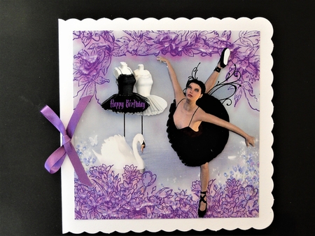 Black Swan Ballet Dancer by Valerie Spowart