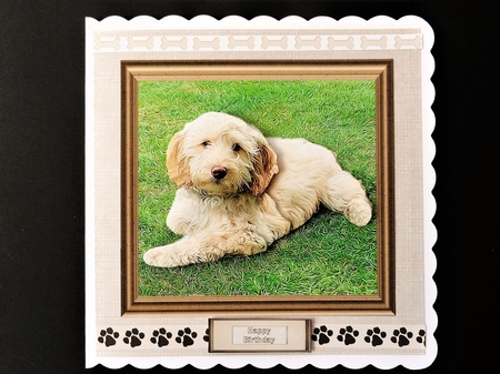 Cockerpoo Scene 3D Decoupage by Valerie Spowart