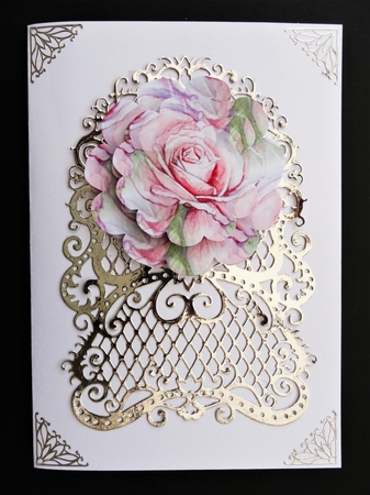 Pink Rose Floral Toppers by Valerie Spowart