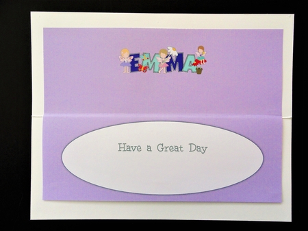 Little Fairies Emma Large Dl Insert by Valerie Spowart