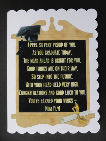 Two Graduation Verse Toppers by Valerie Spowart
