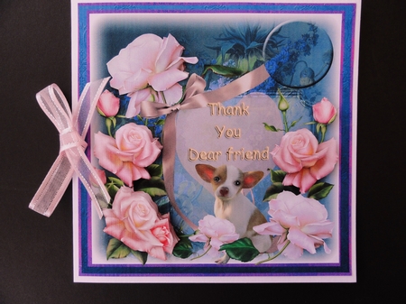 Beautiful Roses- Thank You Dear Friend by Valerie Spowart