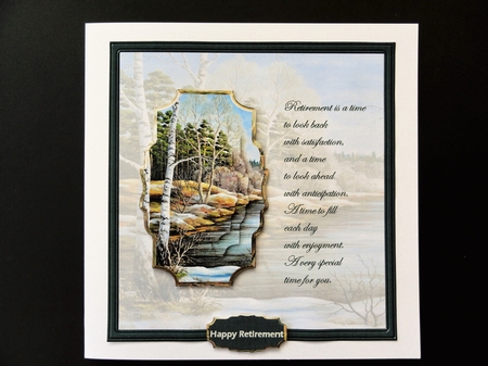 River Banks Card with Topper and Shaped Layers by Valerie Spowart