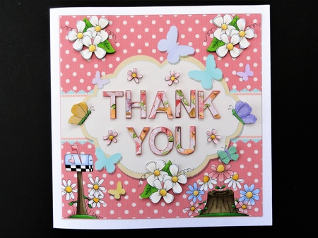 Thank You Butterfly Topper by Valerie Spowart