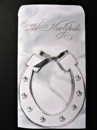 Money Envelope Silver Newlyweds by Valerie Spowart