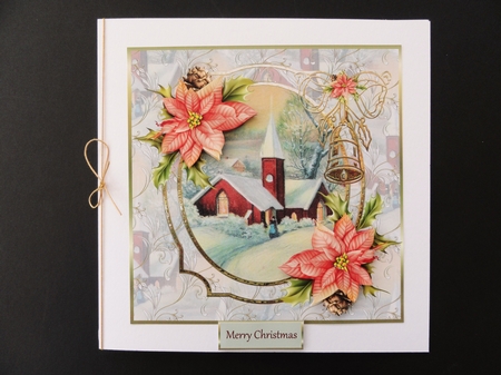 Vintage Church 7x7 Card with Decoupage by Valerie Spowart