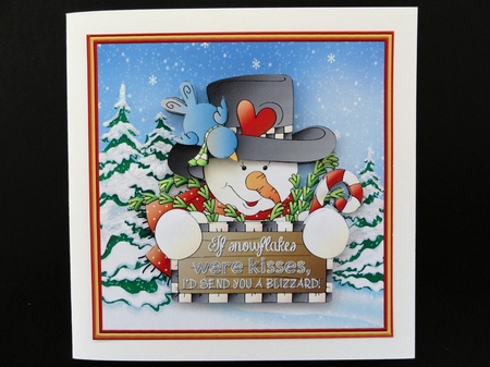 Snowman Christmas Kisses by Valerie Spowart