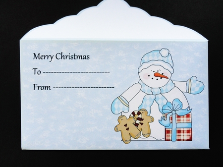 Snowman and Presents Money Wallet by Valerie Spowart
