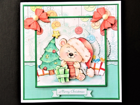 Cardtopper with Insert Thanks for the Presents 728 by Valerie Spowart