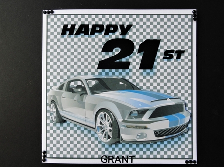 21st Birthday Topper Rally Motor by Valerie Spowart
