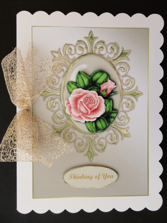 Classic Frame Pink Roses by Valerie Spowart
