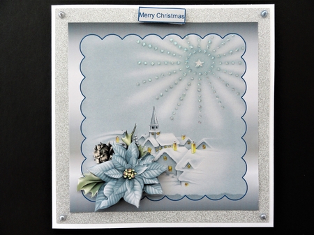 Star in the Sky 6x6 Card and Decoupage by Valerie Spowart