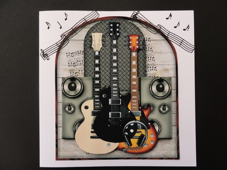 Arch Topper male card Music Mini Kit by Valerie Spowart