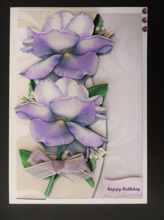 Simply beautiful Lavender Roses Mini Kit by Valerie Spowart