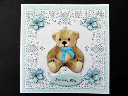Its a Boy, baby card Topper by Valerie Spowart