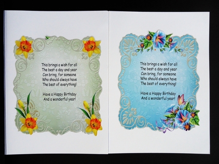 Delicate Floral Inserts 2 by Valerie Spowart