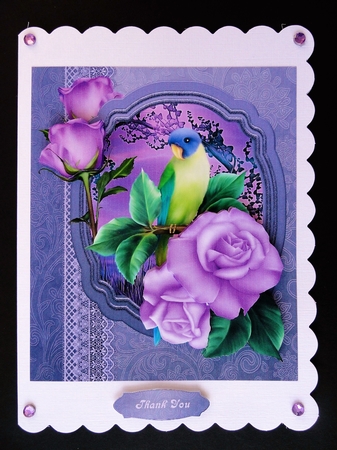 Natures Beauty Topper with Decoupage by Valerie Spowart