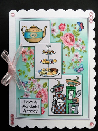 Teatime With Roses by Valerie Spowart