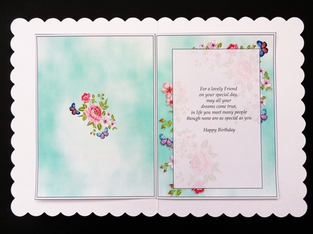 Rose & Butterfly Insert by Valerie Spowart