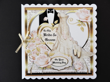The Bride & Groom - Square Topper by Valerie Spowart