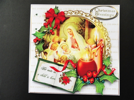 8x8 For unto us a child is born mini kit by Valerie Spowart