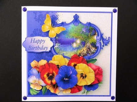 Midsummer Night Decoupage Card Mini Kit by Valerie Spowart