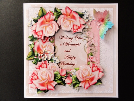 Pink Roses Glory Mini Kit by Valerie Spowart
