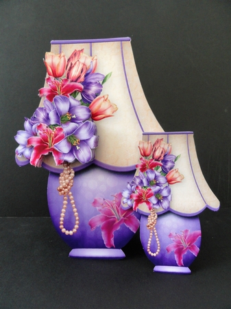 Tulips and Lilies - Lamp Card Mini Kit by Valerie Spowart