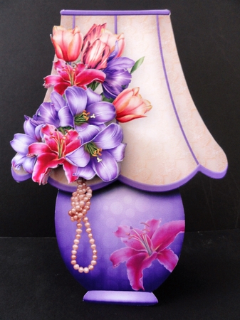 Tulips and Lilies - Lamp Card Mini Kit by Valerie Spowart
