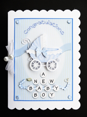 Baby Boy Pram by Valerie Spowart