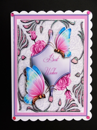 Butterfly Paradise Best Wishes by Valerie Spowart