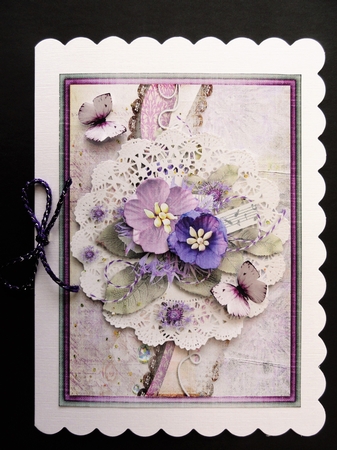 Flower & Lace Purple Dream Topper by Valerie Spowart